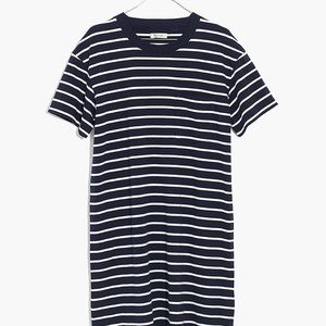 Madewell Striped Pocket Tee Dress